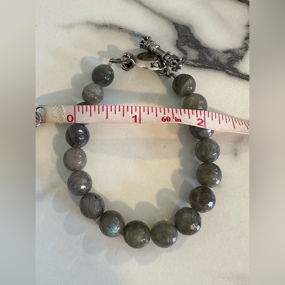 King Baby Labradorite Bracelet With Toggle Clasp - Picture 7 of 9